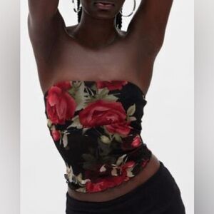 Urban Outfitters Silence + Noise Floral Tube Top